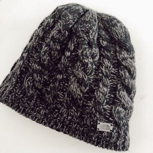 North Face winter beanie with fluffy inside